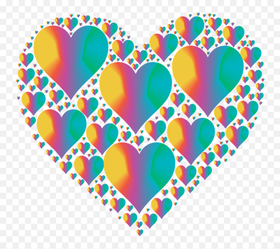 Free Fractal Art Vectors - Short Love Caption For Instagram Emoji,Rainbow Heart Emoji