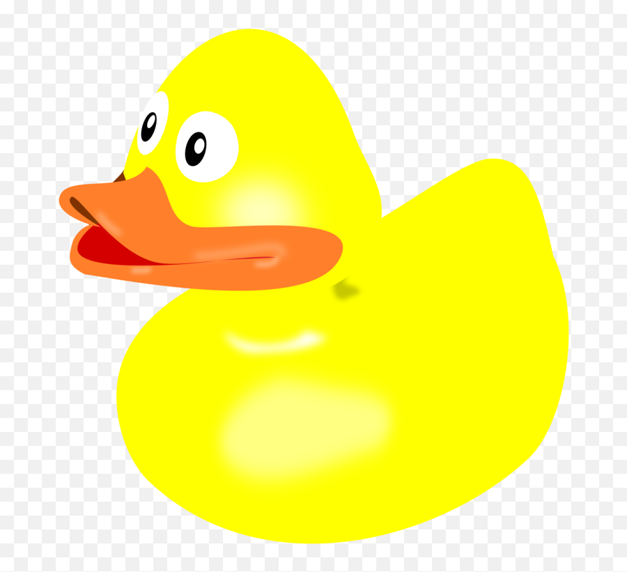 Emoticon Smiley Water Bird Png Clipart - Yellow Rubber Duck Clipart Emoji,Duck Emoticon