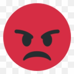 Angry Mad Red Emoji Emoticon Face Expression Feeling - Whatsapp Dp
