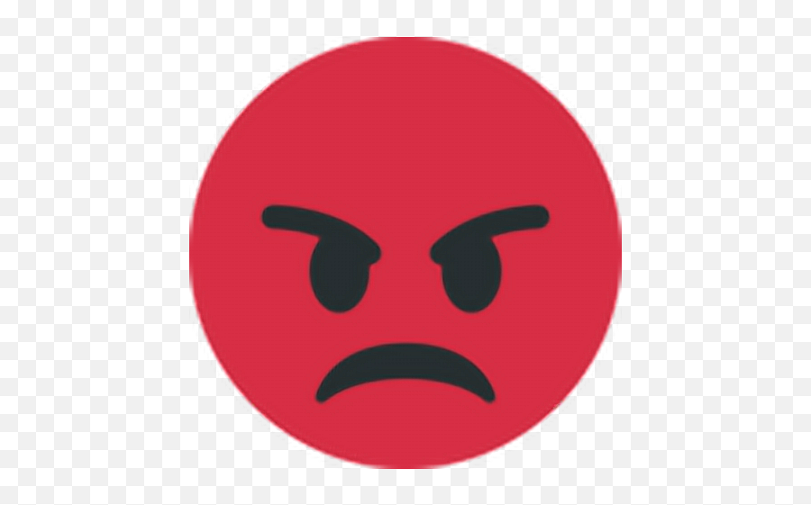Angry Mad Red Emoji Emoticon Face Expression Feeling - Whatsapp Angry Emoji Dp,Angry Emoji Text