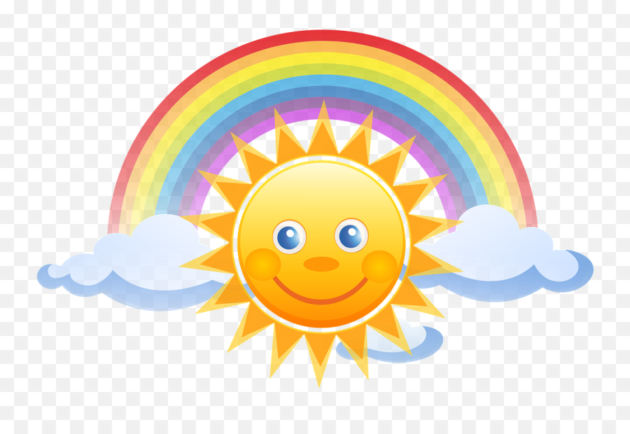 Sweetheart The Sun Cloud Screen Colors - Rainbow Club Emoji,Sun Emoticon