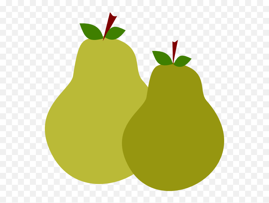 Cartoon Pear Transparent Png Clipart Free Download - 2 Pears Clipart Emoji,Pear Emoji