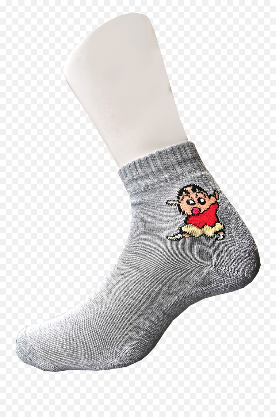 Crayon Shin Chan Length Sock - Common Sense Shin Chan Sock Emoji,Black Emoji Socks