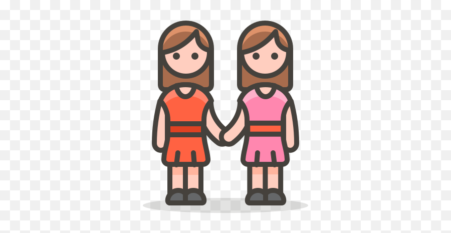 284 - Dos Mujeres Png Emoji,100 Percent Emoji