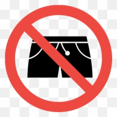 Signal Symbol Industrial Safety - No Short Pant Allowed Emoji