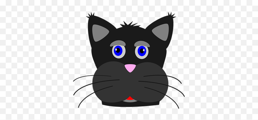 30 Free Superstition U0026 Emoji Illustrations - Pixabay Black Cat Face Png Clipart,Black Cat Emoji