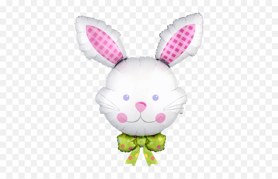 Easter Happy Hop Bunny Balloon - Happy Easter Bunny Balloon Emoji,Easter Bunny Emoji