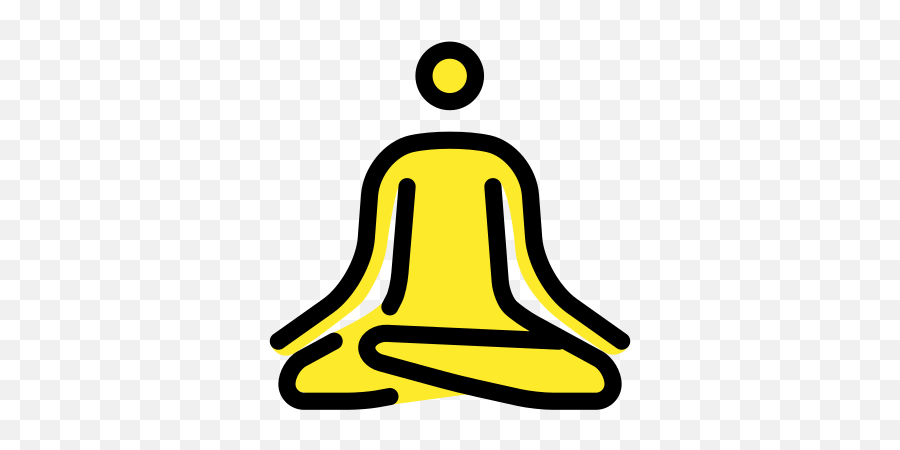 Person In Lotus Position - Clip Art Emoji,Lotus Emoji