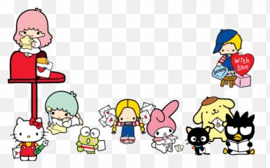 Hello Sweet Gift Sweepstakes - Kitty And Friends Transparent Emoji