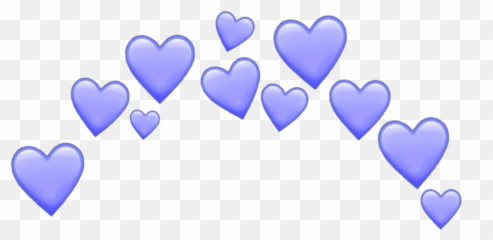 Free transparent blue heart emoji images, page 1 - emojipng.com
