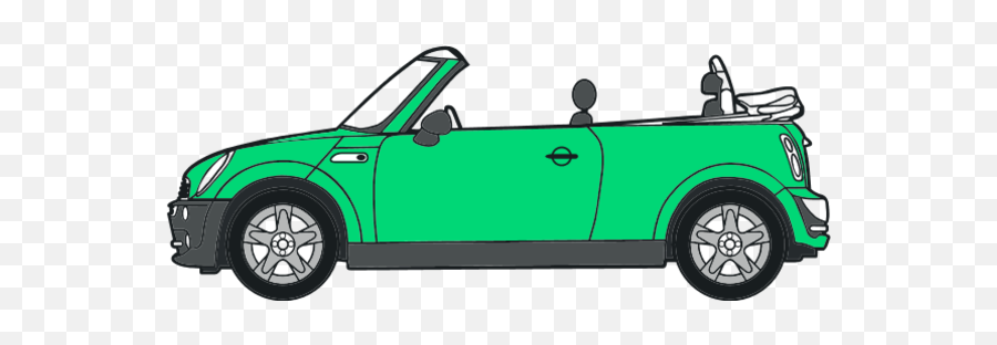 Clipart Car Convertible Clipart Car - Cartoon Transparent Car Png Emoji,Mini Cooper Emoji