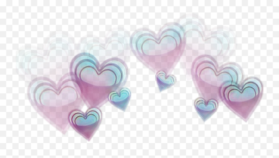 Download Love Flowercrown Heart Galaxy Emoji - Corona De Corazones Png,Crown Emoji Transparent