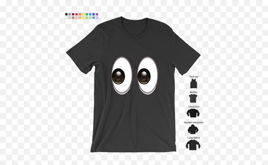Eyes Emoji Tee - Graphic Design,Eye Rolling Emoji