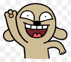 Chocolate Dog by Van Khanh Nguyen - Messenger Hello Brown Sticker Emoji
