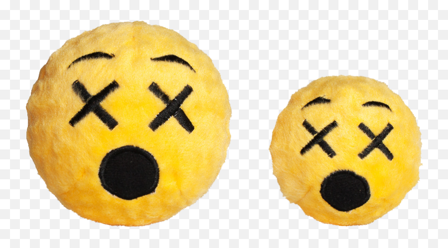 Fabdog Cross Eyed Emoji Faball S 7 6 Cm - Dog Toy,Cross Eyed Emoji