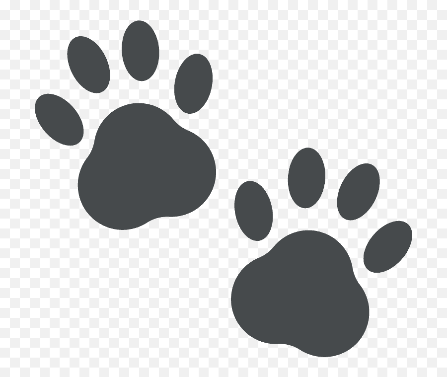 Paw Prints Emoji Clipart - Paw Print Emoji,Nature Emojis