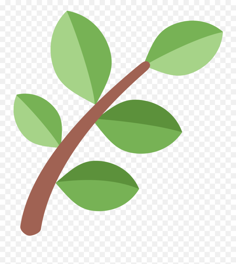 Twemoji 1f33f - Tree Branch Emoji,Clover Emoji