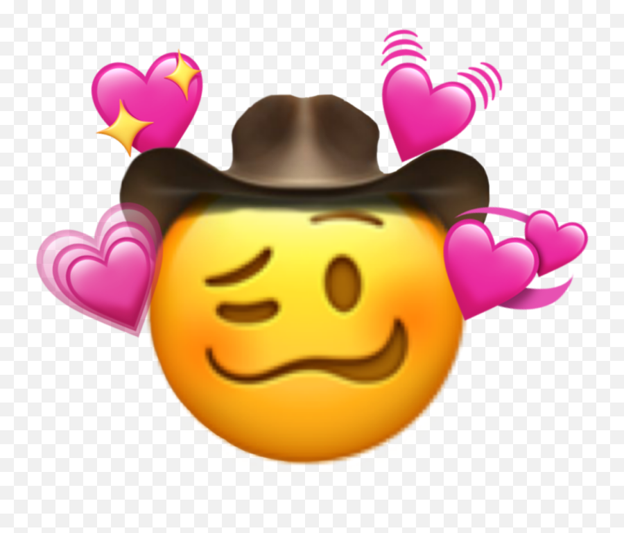 Emoji Cowboy Sticker - Happy,Cowboy Emoji Iphone