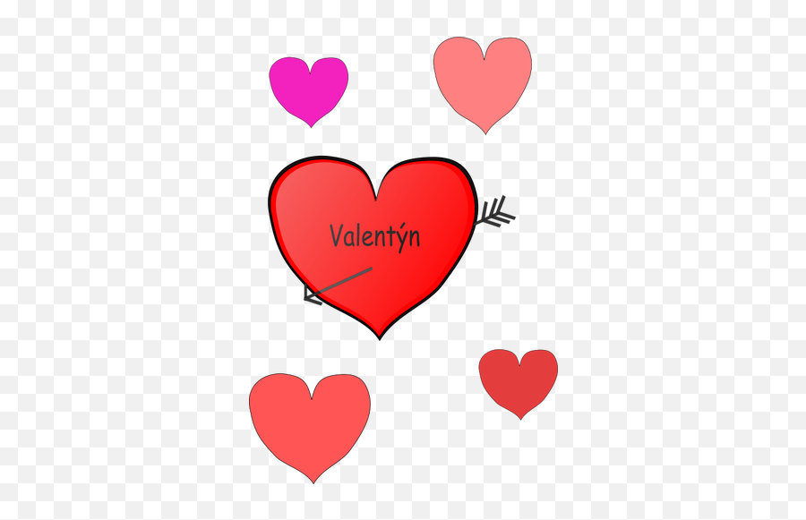 Heart And Arrow Vector Graphics - Valentine Clip Art Free Emoji,Anime Emotion Symbols