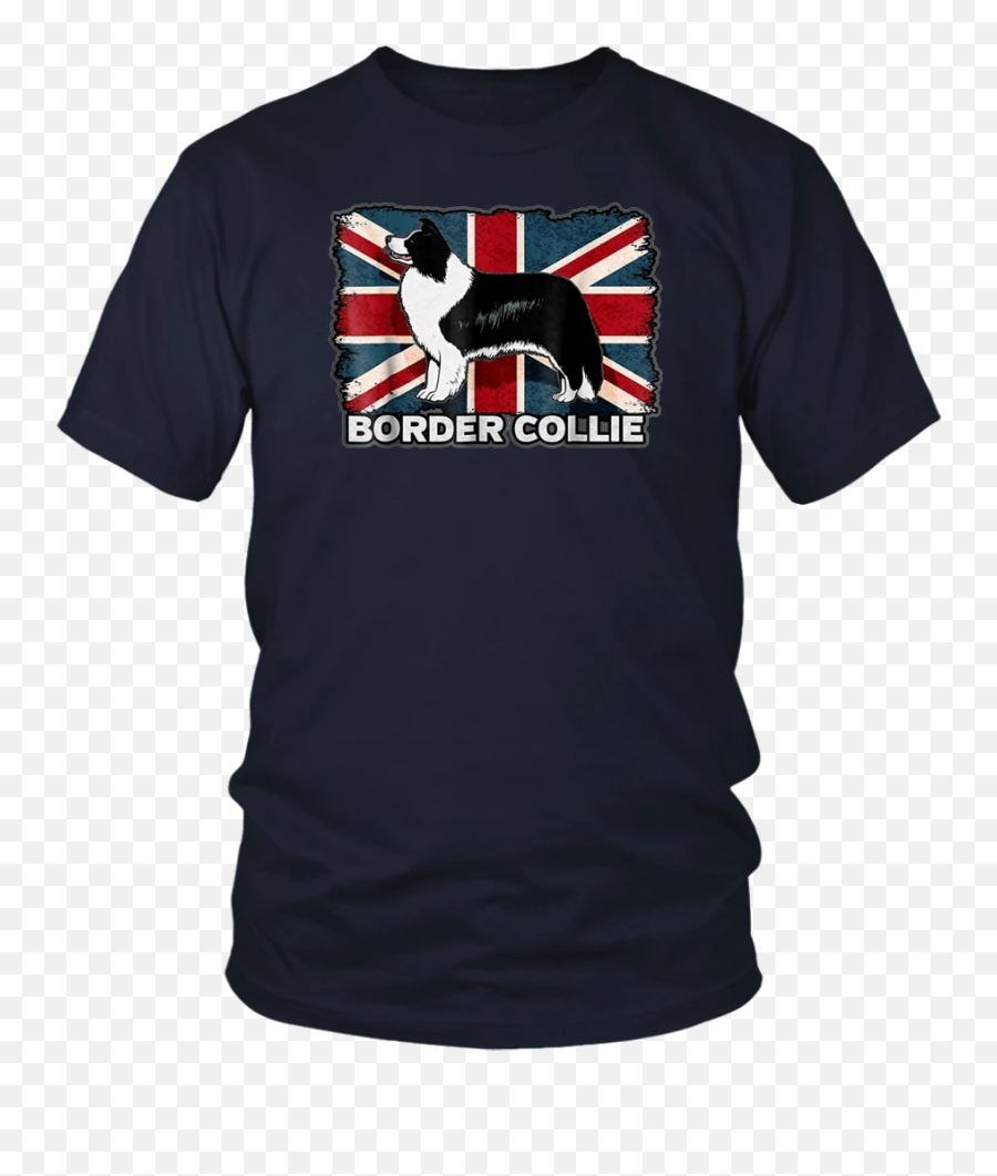 Border Collie Dog Union Jack British - Opengl T Shirt Emoji,Union Jack Emoji