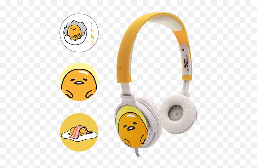 Gudetama Headphones - Gudetama Headphones Emoji,Headphone Emoticon