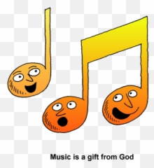 Singing Music Notes - Singing Music Notes Clip Art Emoji,Music Note Emoticon