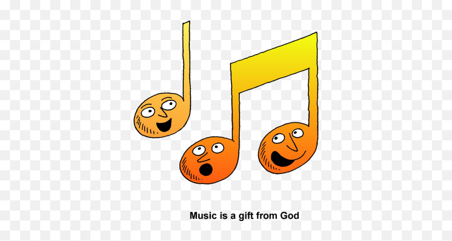 Singing Music Notes - Singing Music Notes Clip Art Emoji,Music Note Emoticon