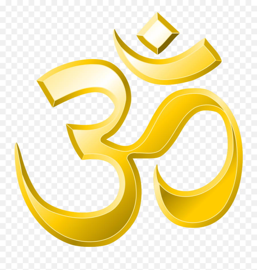 Aum Om Simbolo Symbol Yoga Namaste - Golden Om Png Emoji,Ohm Emoji