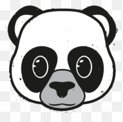 Emoji - Cartoon,Panda Face Emoji