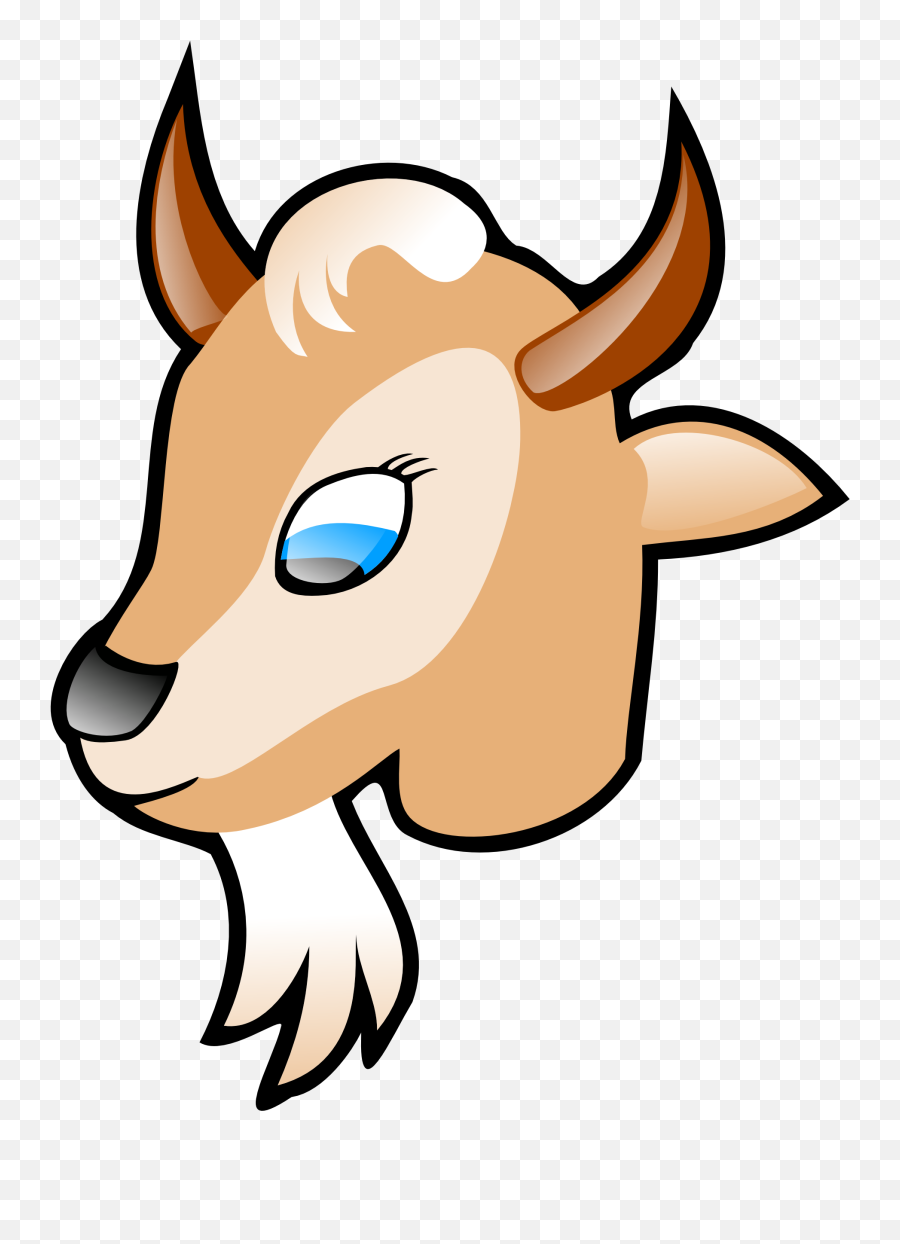 Goat Clipart Clipart Clipartcow - Goat Clip Art Emoji,Goat Head Emoji
