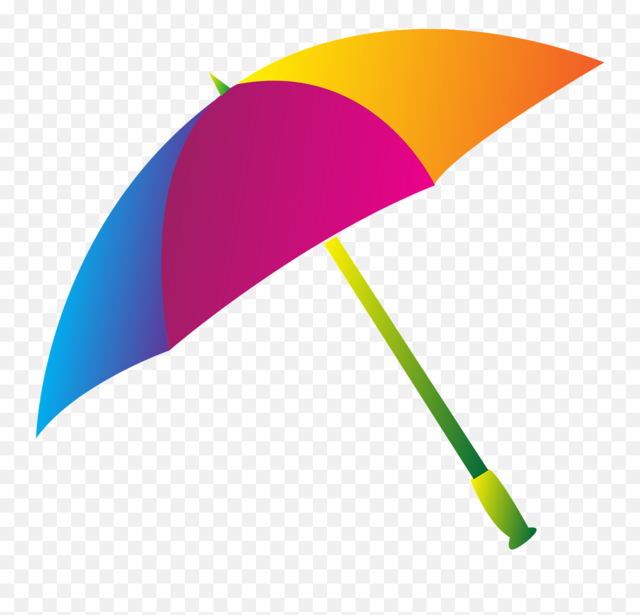 Umbrella Color Rain Colorful Water - Rain Colorful Umbrella Cartoon Emoji,Bisexual Pride Flag Emoji