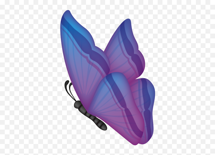 Deep Purple Butterfly - Swallowtail Butterfly Emoji,Yellow And Purple Emoji