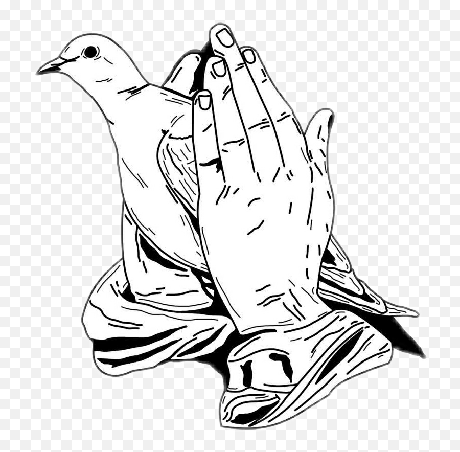 Worship Hands Png - Praying Hands With Dove Emoji,Praying Hands Emoji Png