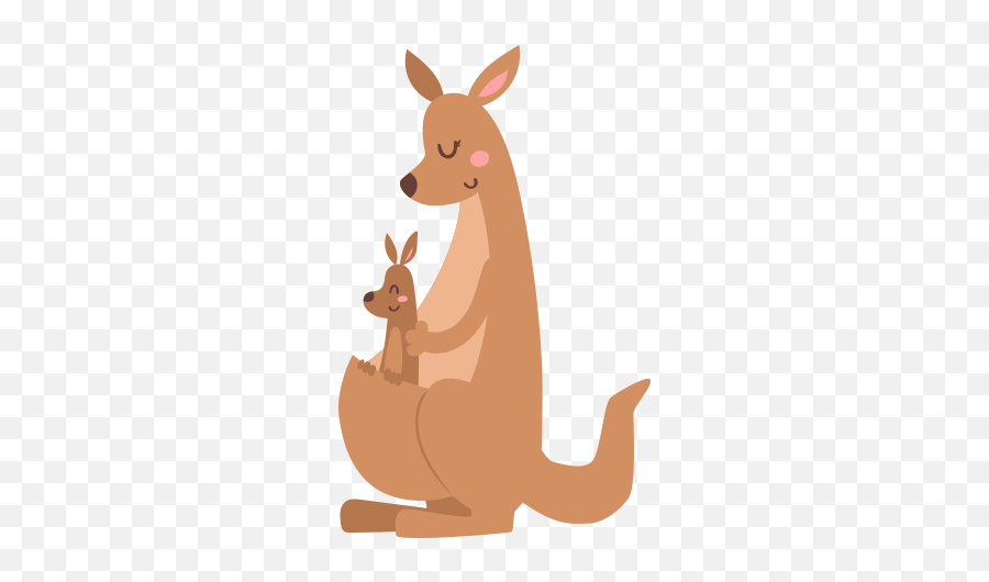 Kangaroo Kangaroos Animals Animal - Kangaroo With Baby In Pouch Cartoon Emoji,Kangaroo Emoji