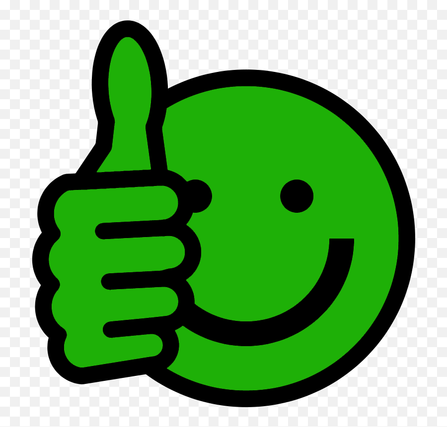 Green Thumbs Up Smiley Face Clip Art Clipart - Clipart Green Thumbs Up Emoji,Emoji Thumbs Up