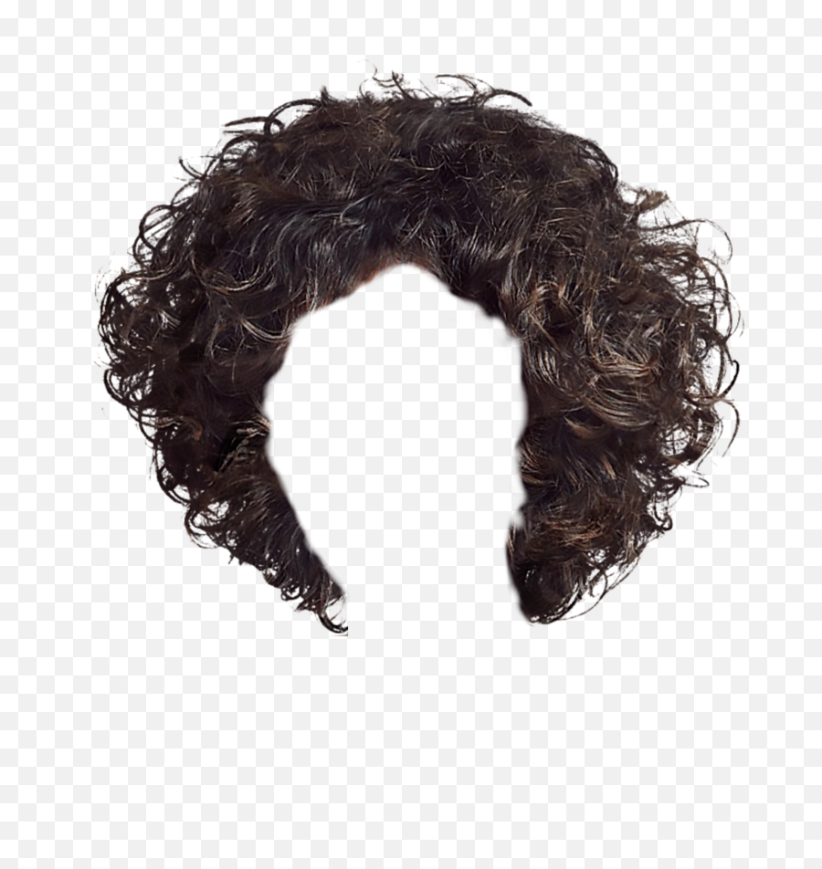 Brown Brunette Curlyhair Wig Curly Hair - Curly Hair Png Men Emoji,Curly Hair Emoji