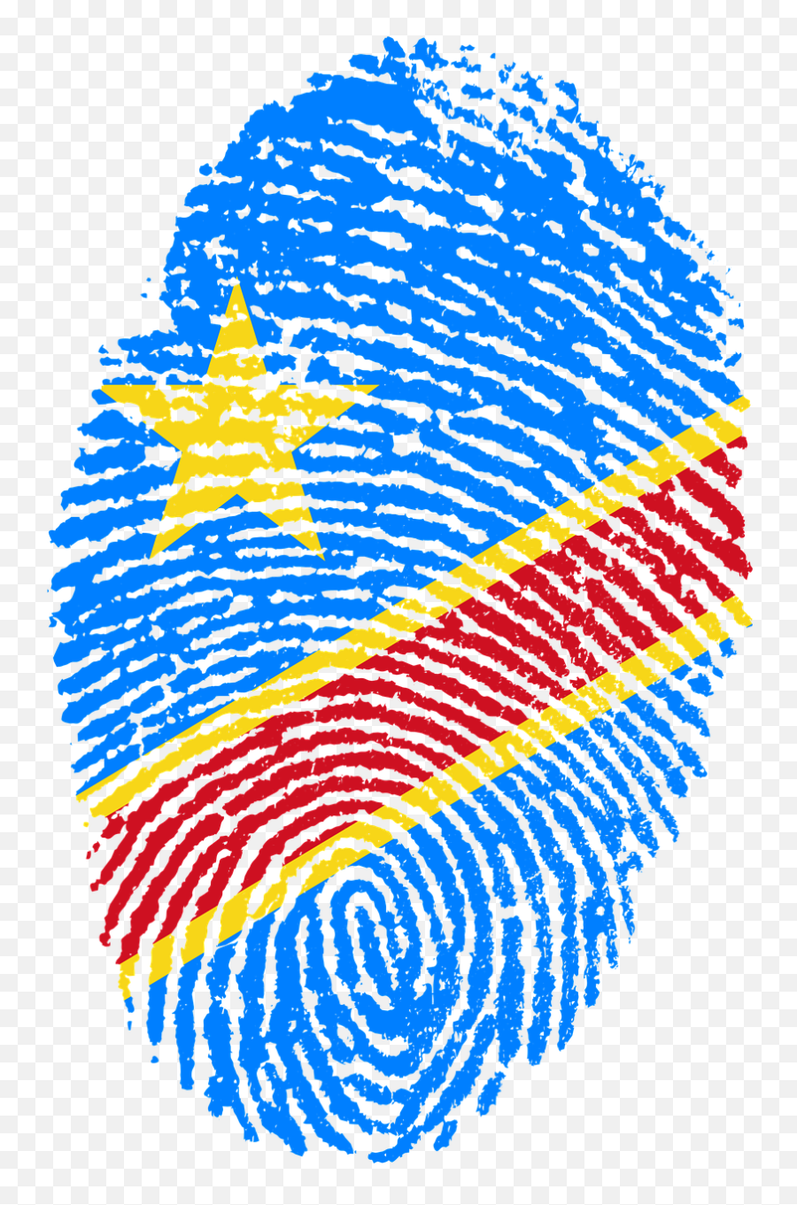 Congo Flag Fingerprint Country Pride - Congo Flag Fingerprint Emoji,Pride Flag Emojis