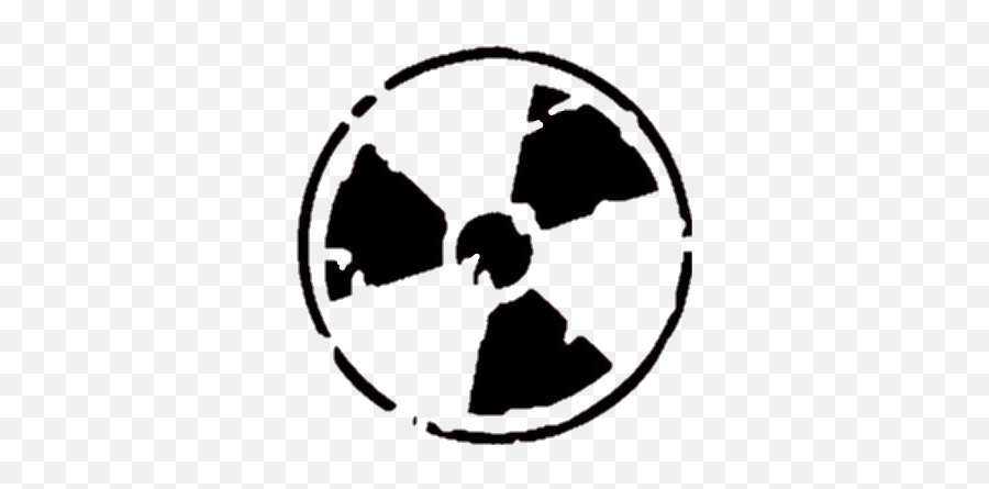 Atomic Danger Hazard Radioactive - Radioactive Stencil Emoji,Radioactive Emoji