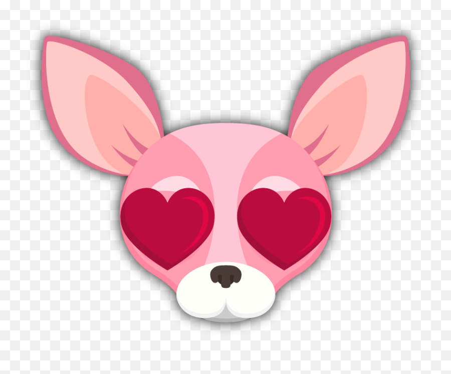 Chihuahua Emoji Stickers - Clip Art,Lovestruck Emoji