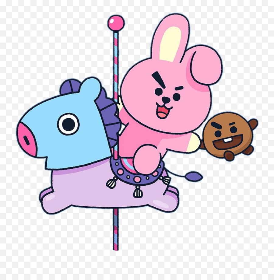 Mang Cooky Shooky Bts Bt21 - Sticker By Aesthetic Cooky And Shooky Bt21 Emoji,Bt21 Emoji