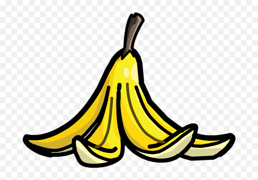 Transparent Background Peeled Banana Clipart - Cartoon Banana Peel Png Emoji,Banana Emoji Transparent