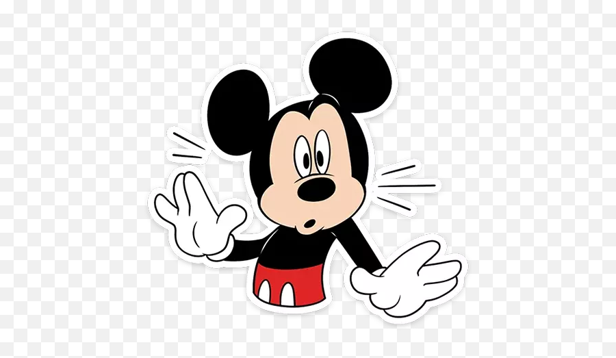 Mickey Mouse 1 Stickers For Whatsapp - Mickey Mouse Emoji,Mickey Mouse Emoji
