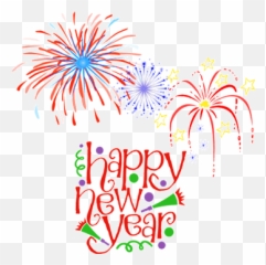 Colorful Firework Party Animated Gif - Clip Art Happy New Year Transparent Background Emoji,Firework Emoji