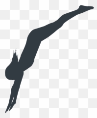 Yoga Silhouette Png Female Download - Diving Board Diver Emoji
