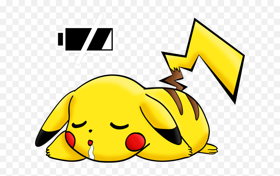 Pikachu - Pikachu Battery Emoji,Pikachu Emoticon