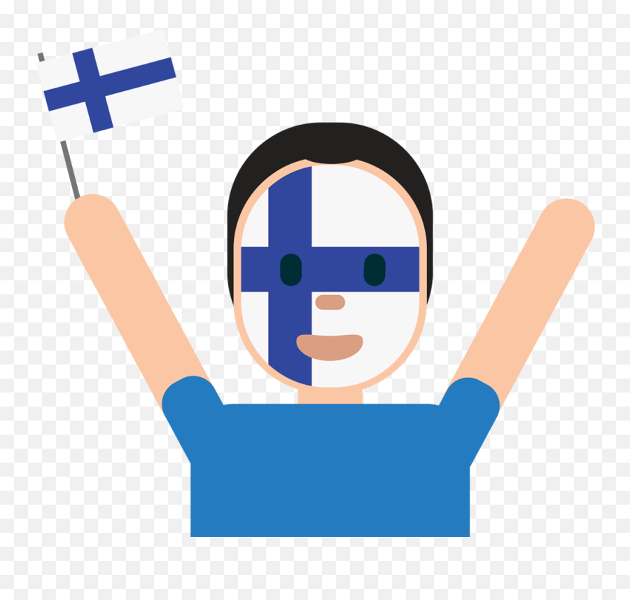 Pin - Finnish Cartoon Transparent Emoji,Finland Flag Emoji