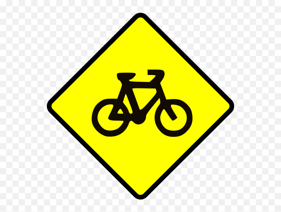 Caution Bike Road Sign Symbol Png Svg - Wikipedia Org File Australia Road Sign Svg Emoji,Traffic Light Caution Sign Emoji