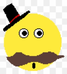 Shocked Moustache Emoji Clipart - Smiley