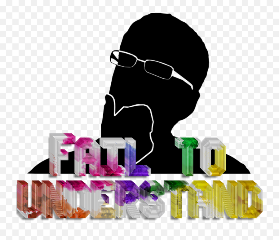 Failed Understand Think - Man With Glasses Silhouette Emoji,Think Emoji