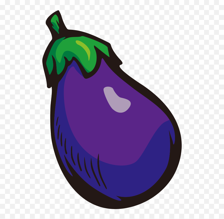 Purple Eggplant Clipart - Fruits Vegetables Cartoon Png Emoji,Purple Eggplant Emoji